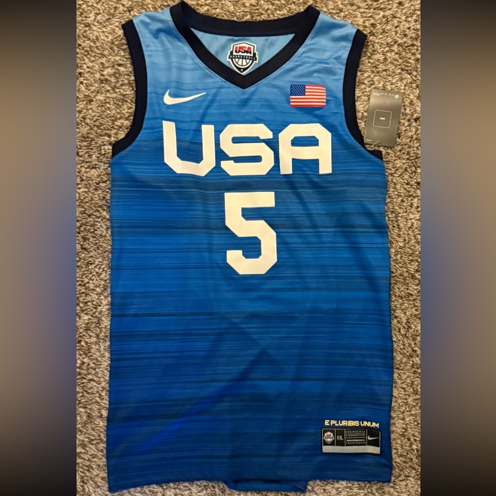 Nike Tokyo 2020 USA Zach Levine jersey